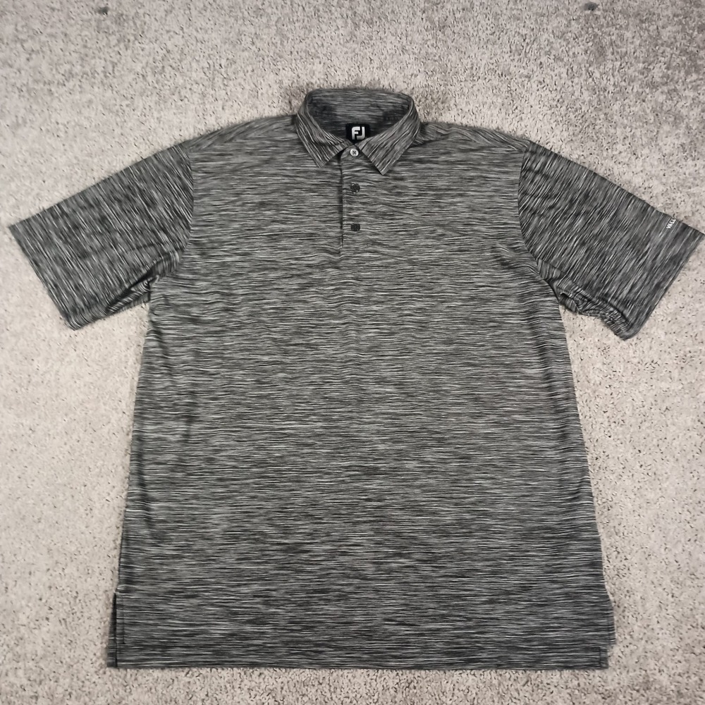 Footjoy XL Grey Heather Mens Polo Shirt Valley Hill C.C. - Picture 2 of 11